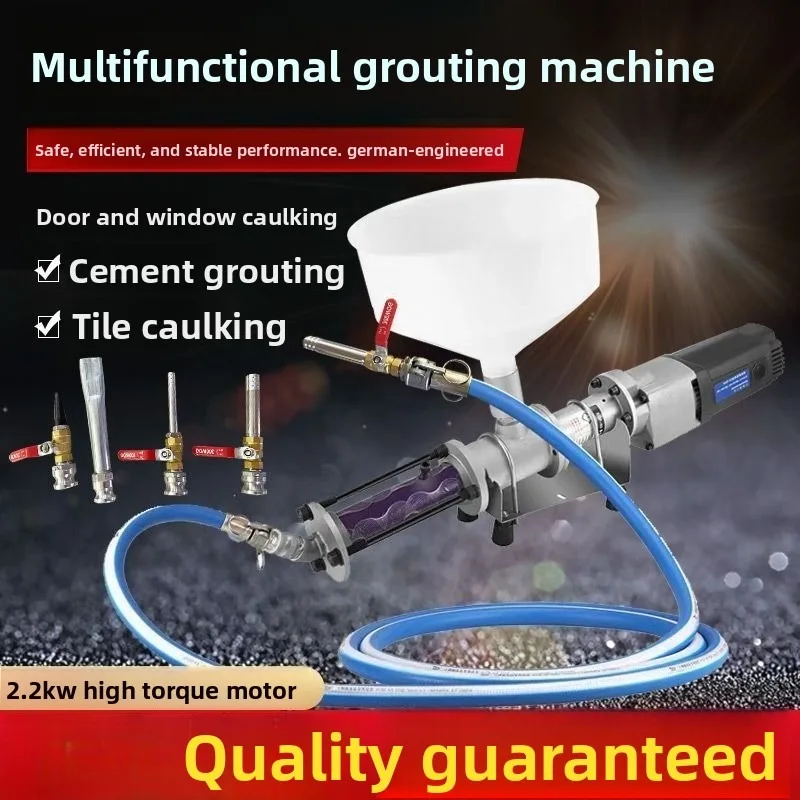Electric cement grout gun for efficient grouting, pointing, anti-theft door tiles, universal grouting accessories