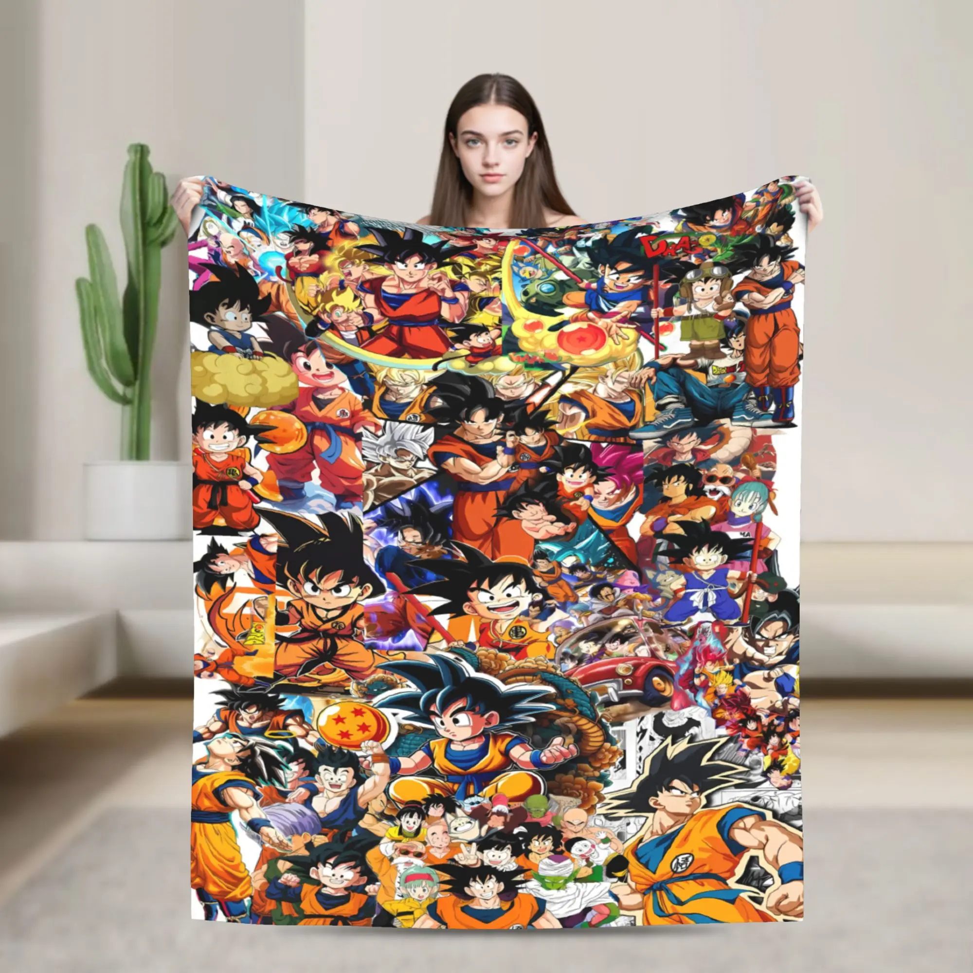 D-Dragons Ball Anime Blanket Quality Soft  Throw Blanket Winter Decorative Couch Chair Fashion Bedspread