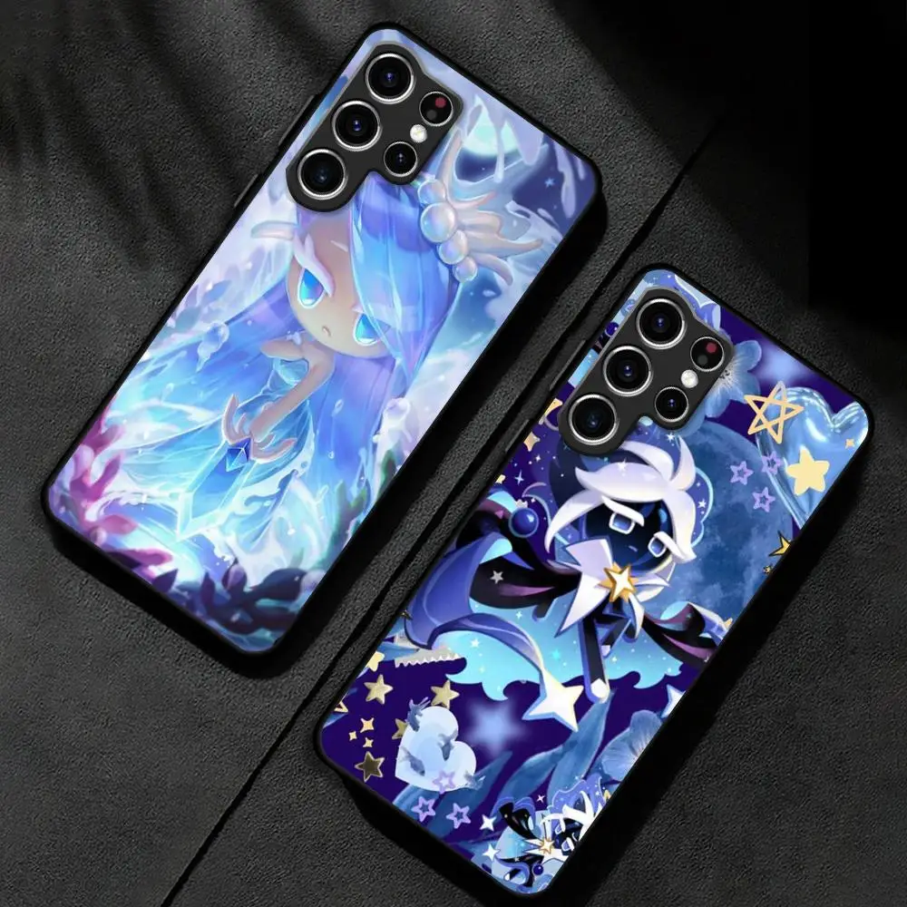 Game Cookie Run Kingdom  Phone Case For Samsung Galaxy S23 S22 S21 S20 Plus Ultra M54 Note20 Soft Black Phone Cover