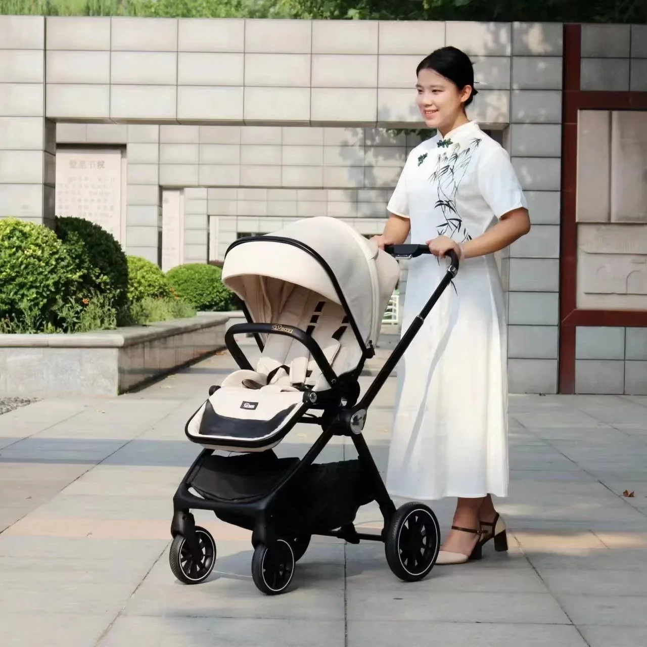 EN1888 Customized 3 in 1 Travel System oxford cloth Baby Stroller with Car Seat Macedonia Style for New Parents