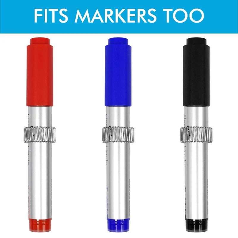 

Магнитный держатель для ручек, клейкий карандаш для ручек с регулируемой пружиной Lo, регулируемый пружинный дизайн для карандашей/маркеров — компактный