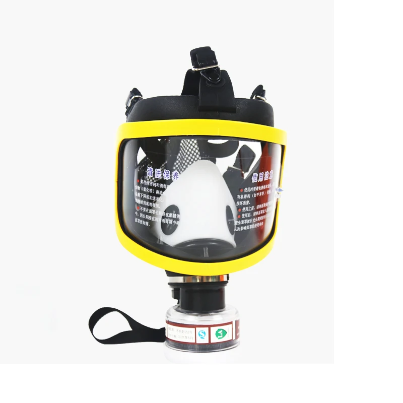 New Industrial Full Face Gas Respirator Dust Mask With Filtering Tank Splash Proof For Painting Pesticide Spraying Work Safety