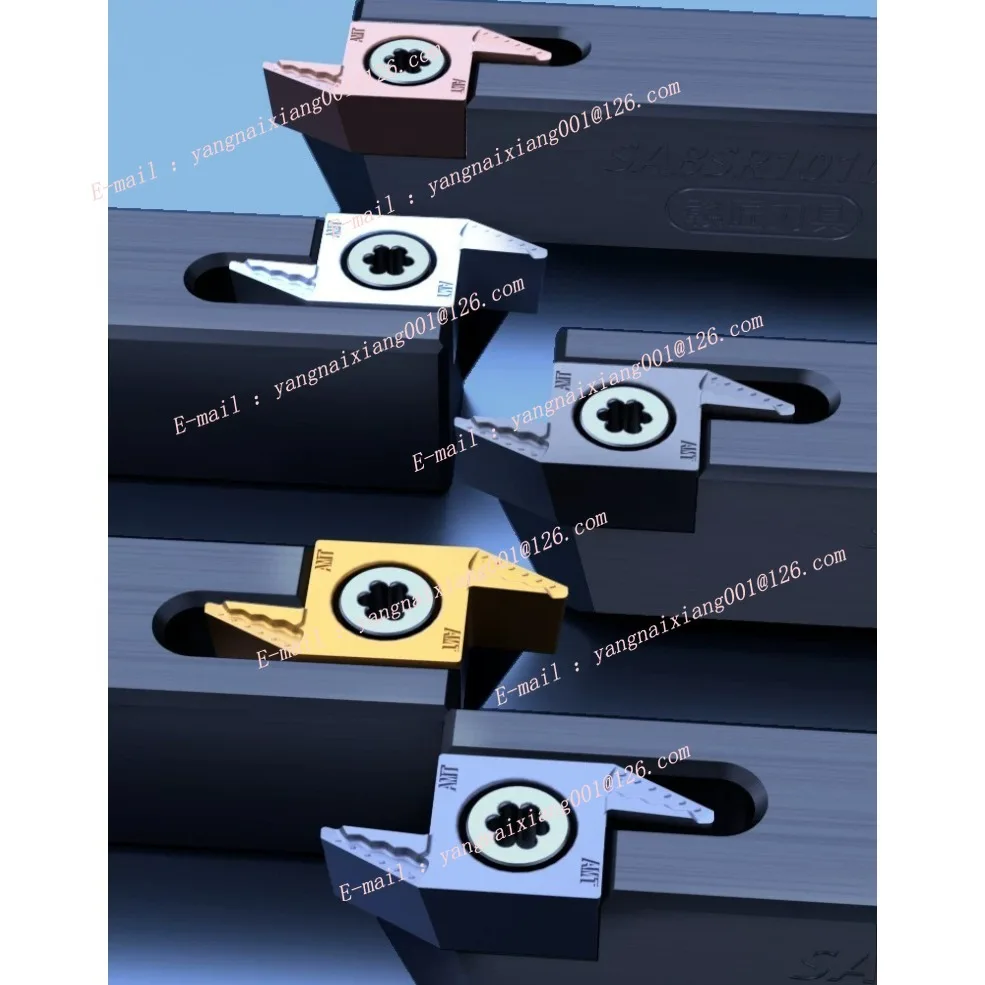 

1x Swiss Lathe Reversed Turning Blade Broken Slag No Tampering Coating AMT,ABS15R Series Universal Wear-resistant Turning Insert