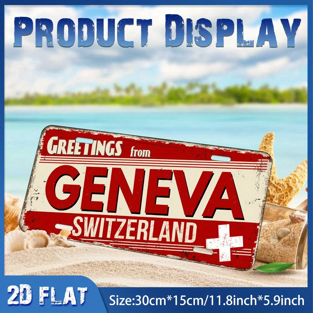 2D Flat, 1pc Vintage Aluminum Metal Sign 