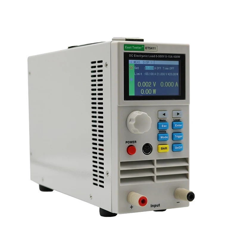 East Tester ET5411A+ Programmable DC Electronic Load 400W/150V/40A 2.8-inch TFT LCD Display 0.02% Resolution USB Communication