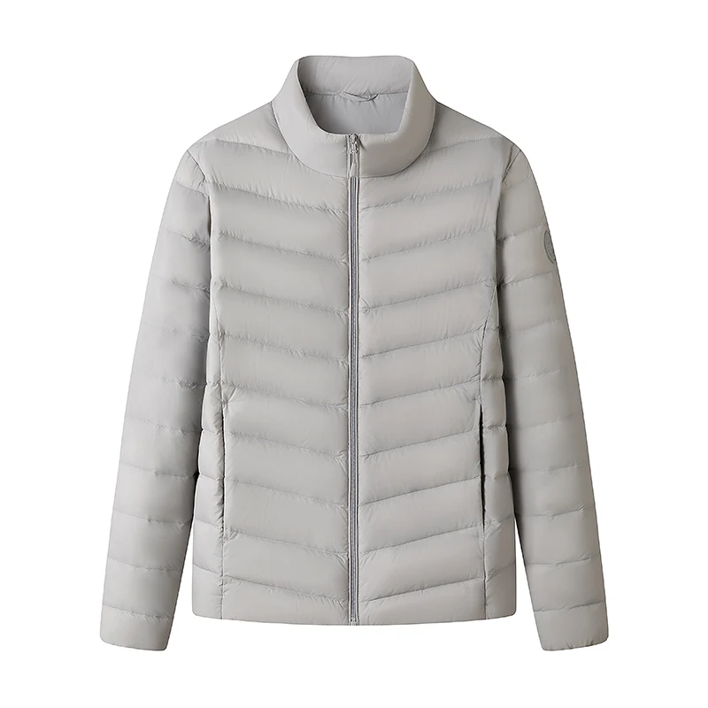 90% Witte Eendendons Parka Jas Vrouwen 2025 Herfst Winter Stand Kraag Warme Puffer Jas Dames Lichtgewicht Eendendons Uitloper