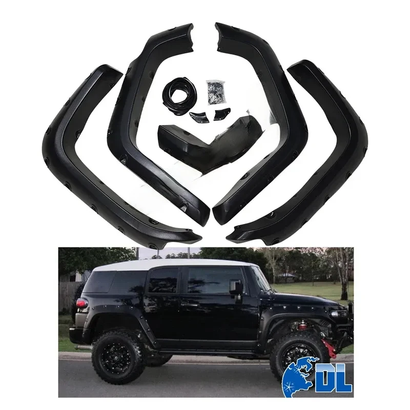 

Durable Off Road 4X4 Accessories Matte Black Car Wheel Eyebrow Arch Fender Flares for FJ Cruiser 2007-2014
