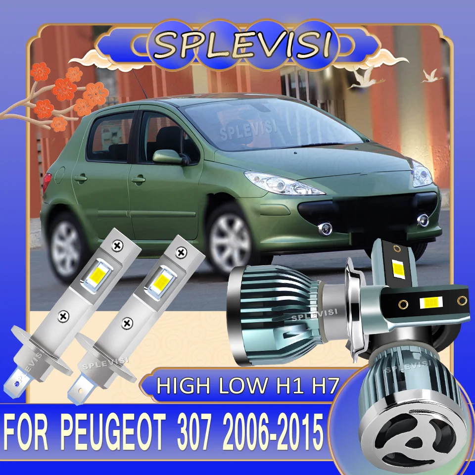 

Tool-Free Longevity Stable Lighting headlight hi/low beam LED For Peugeot 307 2006 2007 2008 2009 2010 2011 2012 2013 2014 2015