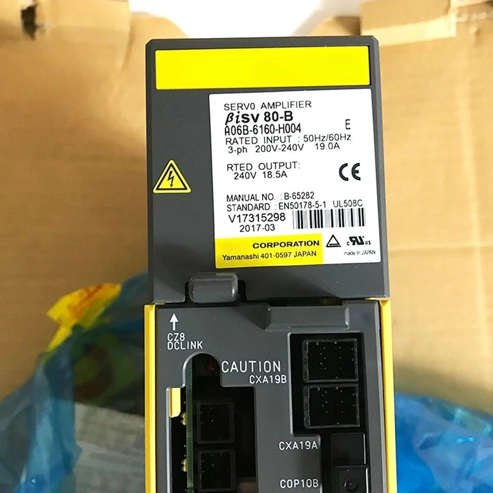 

Б/у A06B-6160-H004 для сервопривода FANUC A06B-6160-H004 Сервоусилитель