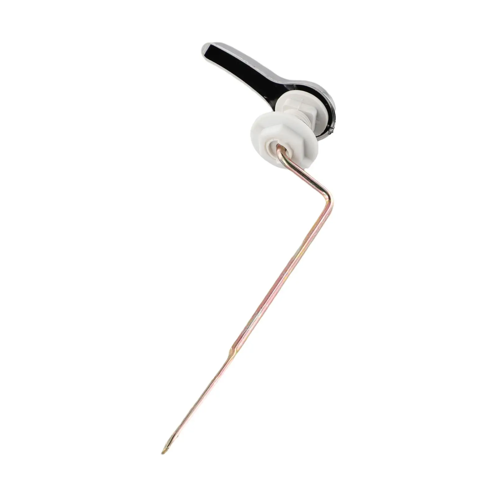 Flush Lever Assembly for Toilet Tank Chrome Handle Replacement Designed for Standard Tank Lever Slot Dimensions