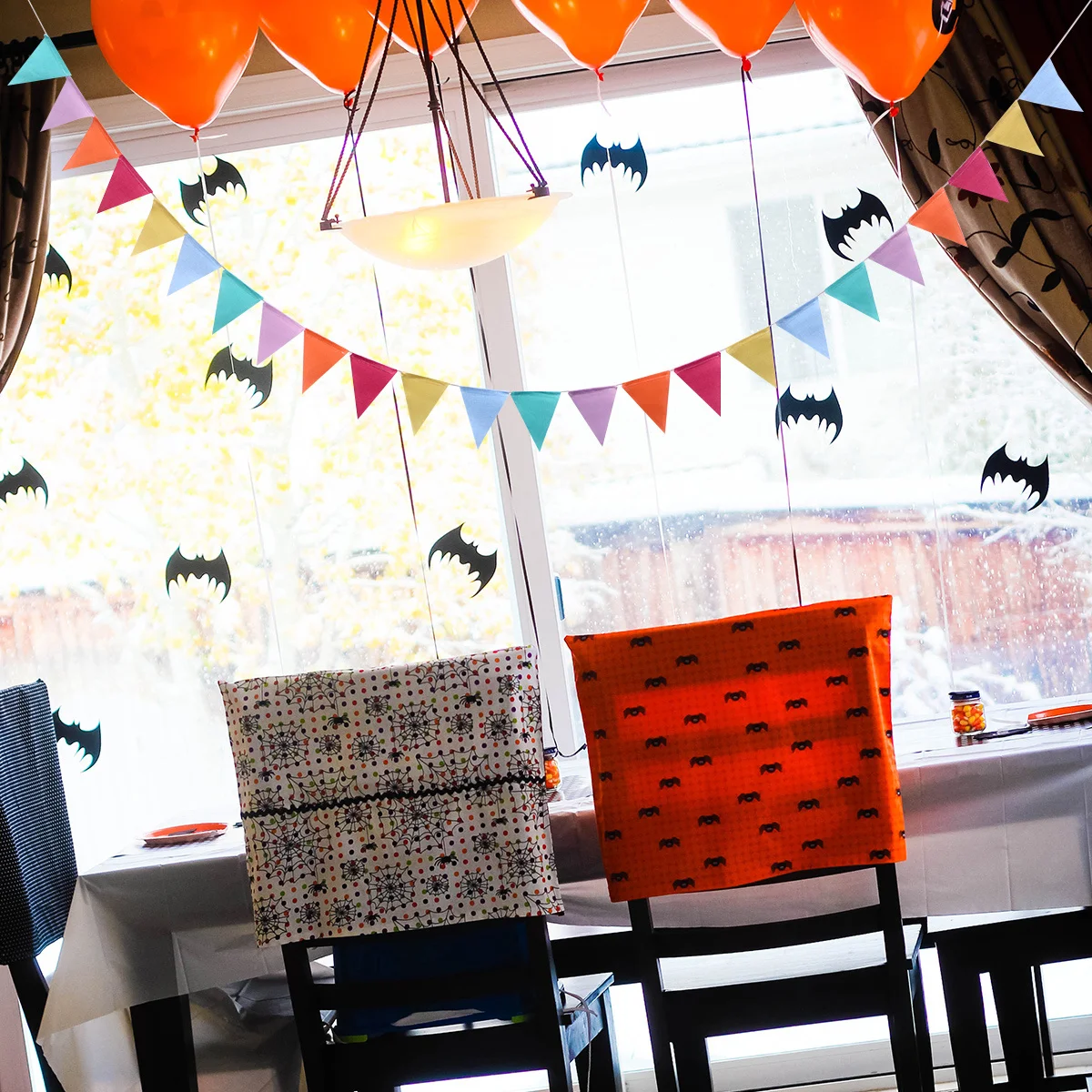 

Colorful Linen Bunting Garland Pennant Flags Party Decoration for Wedding Birthday Shower Prom Anniversary