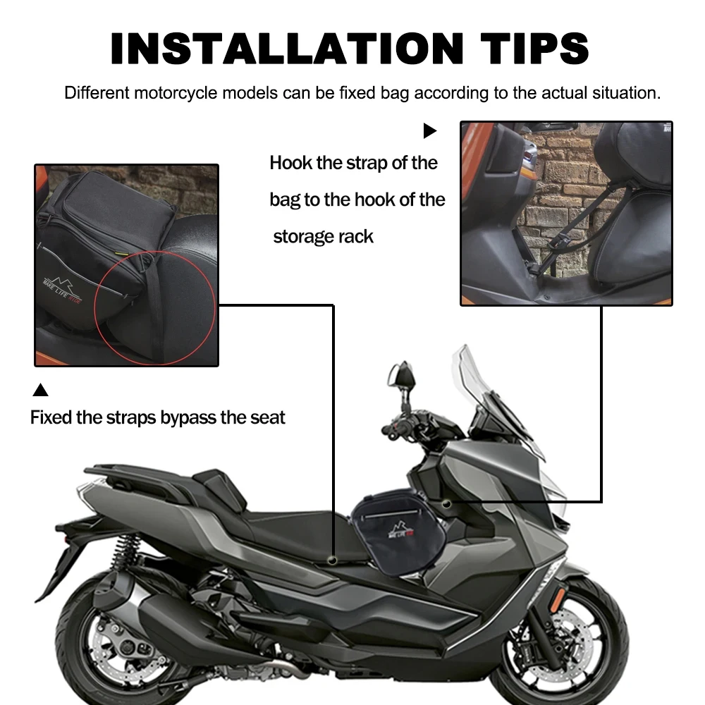 Motorcycle Scooter Storage Bag Tank Toolbag For BMW C400GT For Honda XADV750 ADV150 Outdoor Luggage Saddlebag Rider Shoulder Bag - Image 2