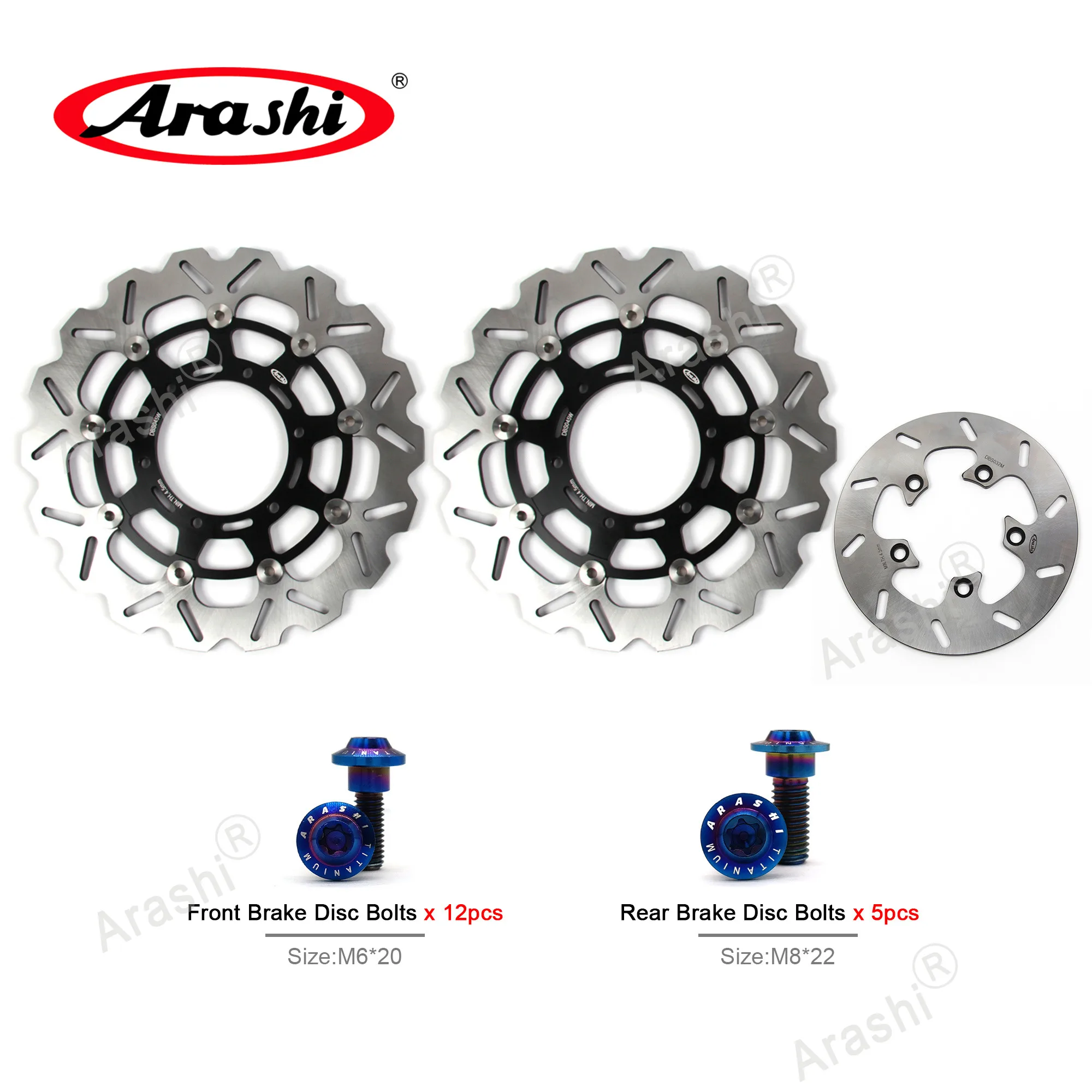 

Arashi Brake Disc Bolt Set For SUZUKI GSXR600 / GSXR750 2008 - 2017 / GSXR1000 GSXR 1000 2009 - 2015 CNC Front Rear Rotors