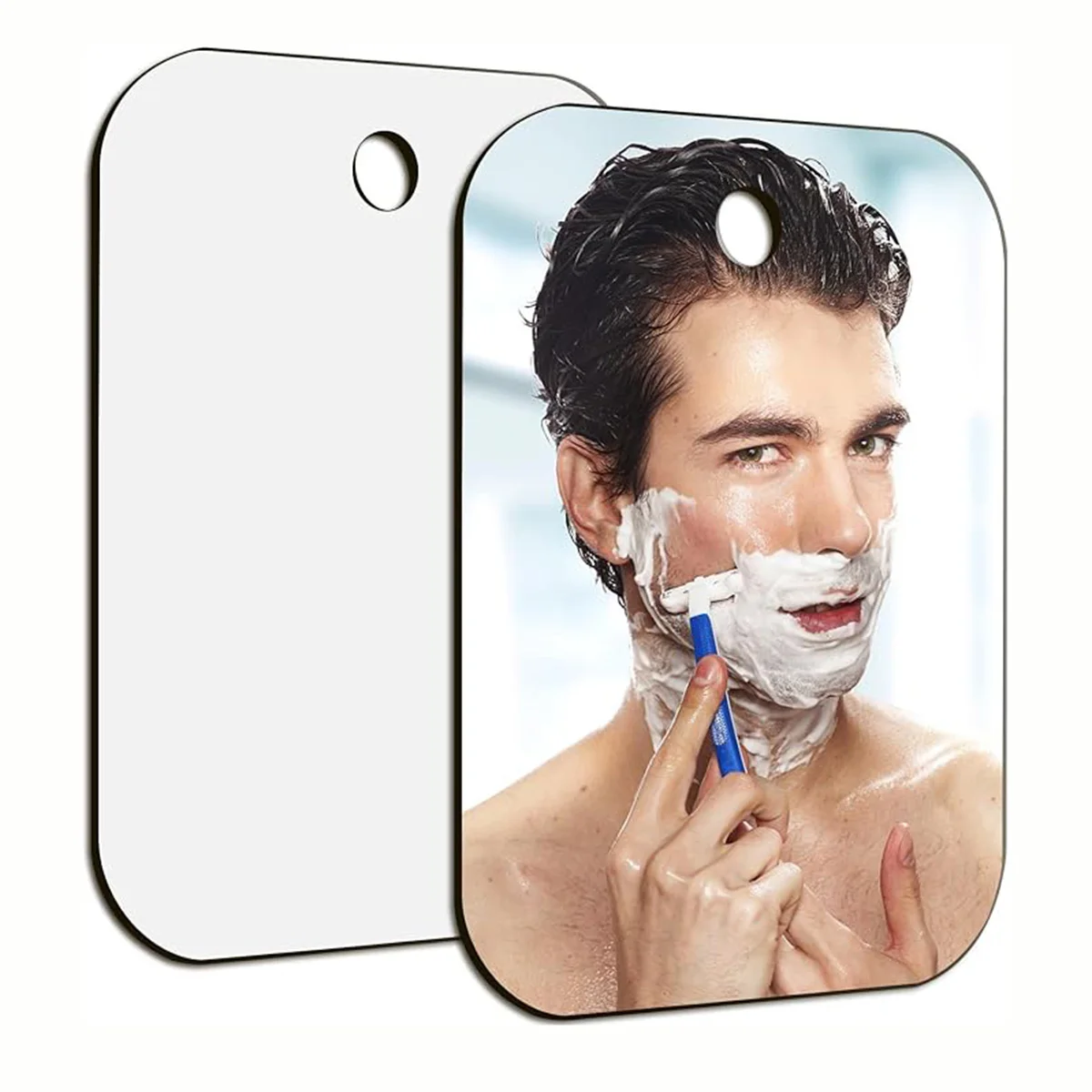 Acrylic Mirror With Wall Suction Shower Mirror For Man Shaving Women Makeup Portable Travel Bathroom Accessories