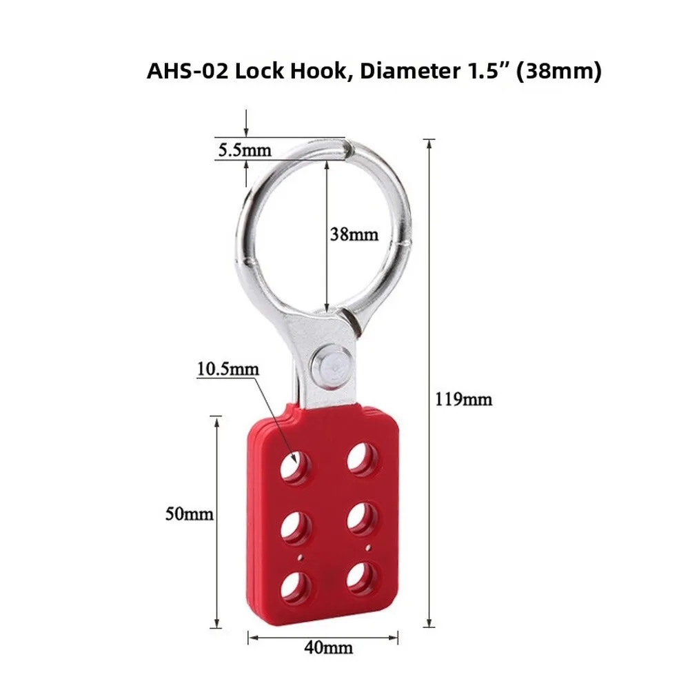 Lockout Hasp 6-Pack Stainless Steel for Preventive Maintenance Schedules Requiring Repeatable Secure Lockout Without Degradation