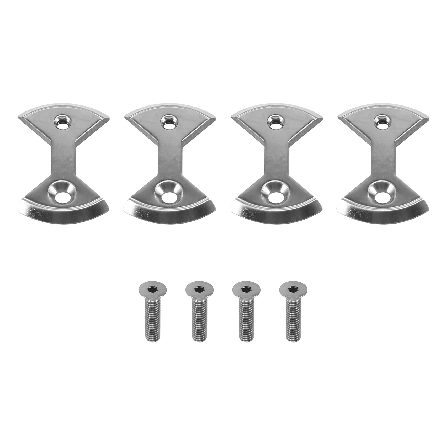 Cycling Pro Titanium Mtb Bike Bicycle Pedal Plate Cleats for Speedplay Zero 4 Cleats 4 Bolts Bike Bicycle Replace Parts