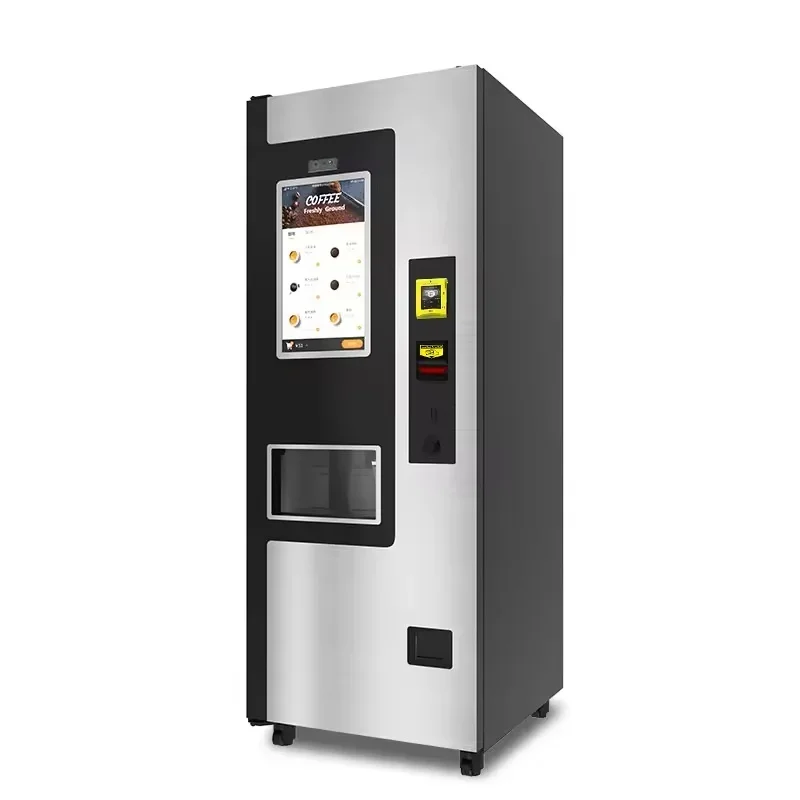 Coffee Vending Machine Drinks Snacks Integrated Coffee Vending Machine With Grinder