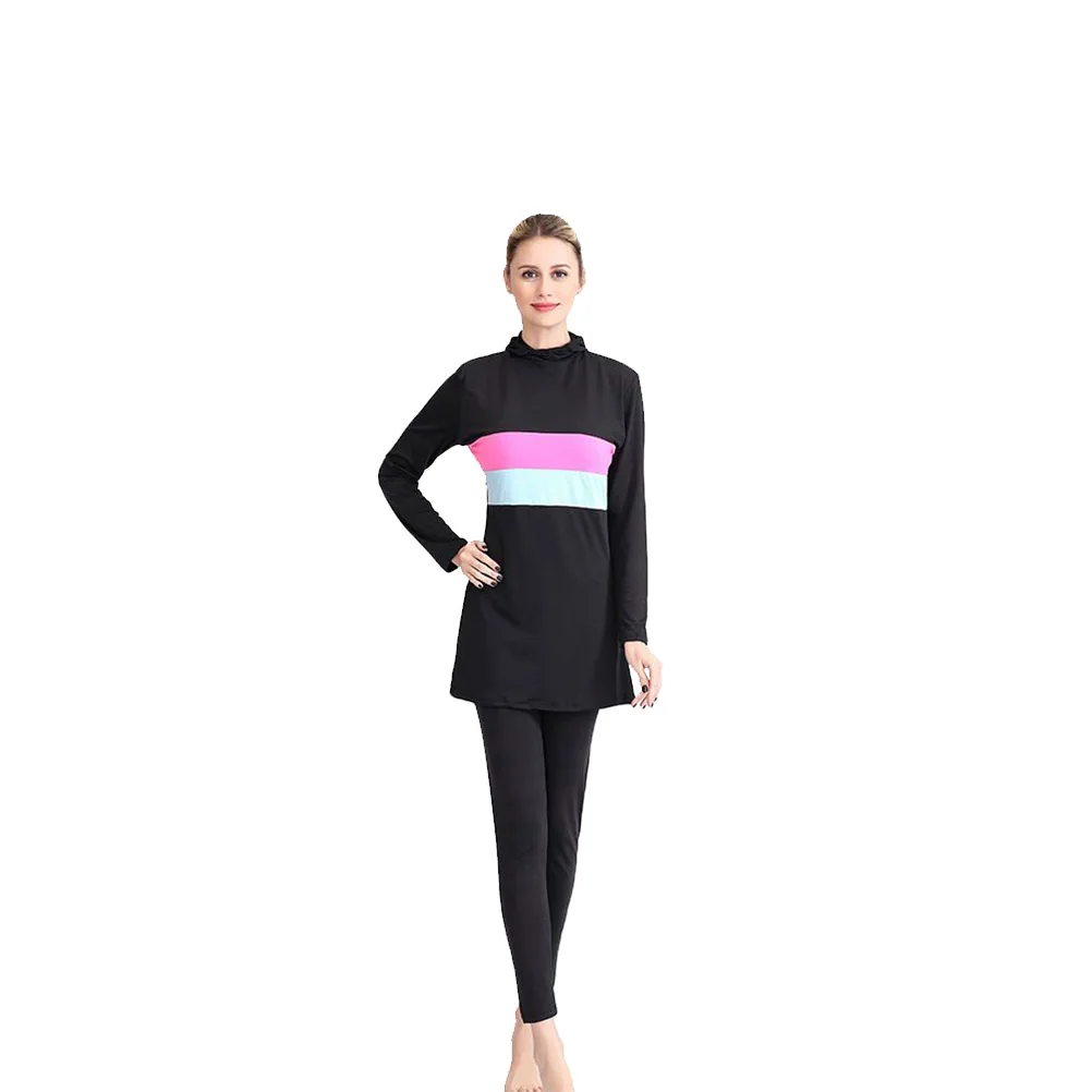 

Green Xl Women Long Sleeve Two-Piece Swimsuit Athletic Conservative Swimwear Surfing Swimming Two-Piece Bikini