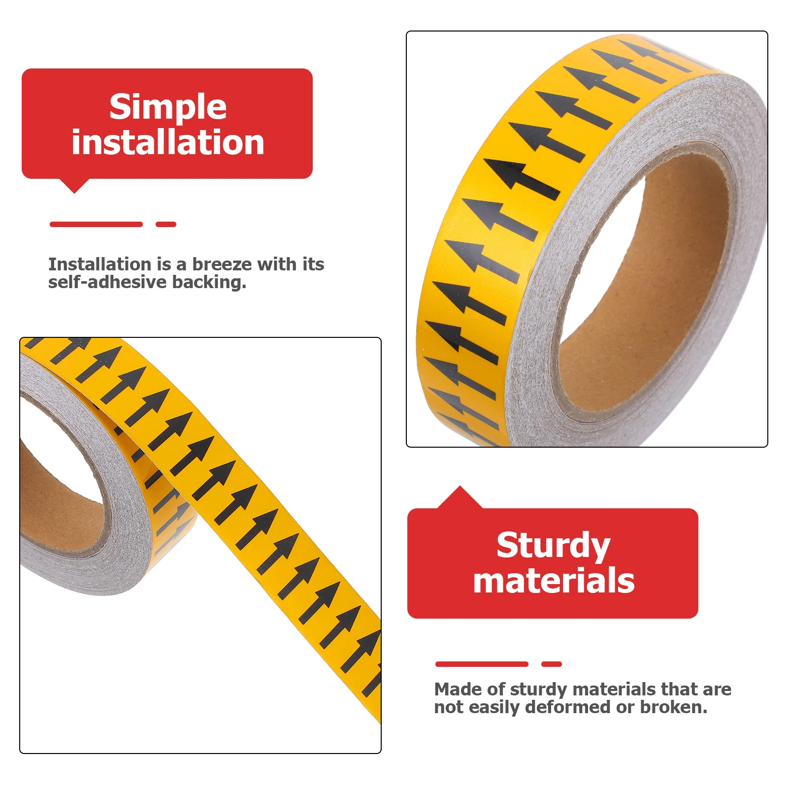 تسميات الأنابيب بمناسبة الشريط السهم اتجاه ملصق لتحديد التدفق الصناعي تسمية لاصقة مقاومة للماء دائم #3