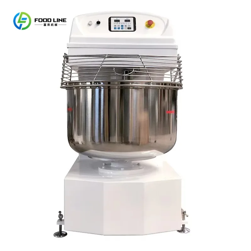 Touch Button Spiral Kneading Mixer Stable Double Rotation Easy Operation for Commercial Pastry Production Line Custom