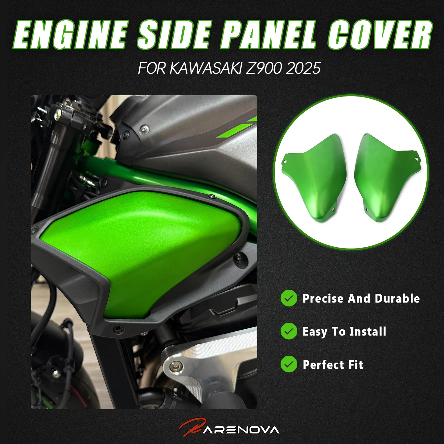 

Z900 Side Wing Protective Cover For Kawasaki Z900 Z900SE Motorcycle Radiator Protective Cover Aerodynamics Side Cover 2025 2026