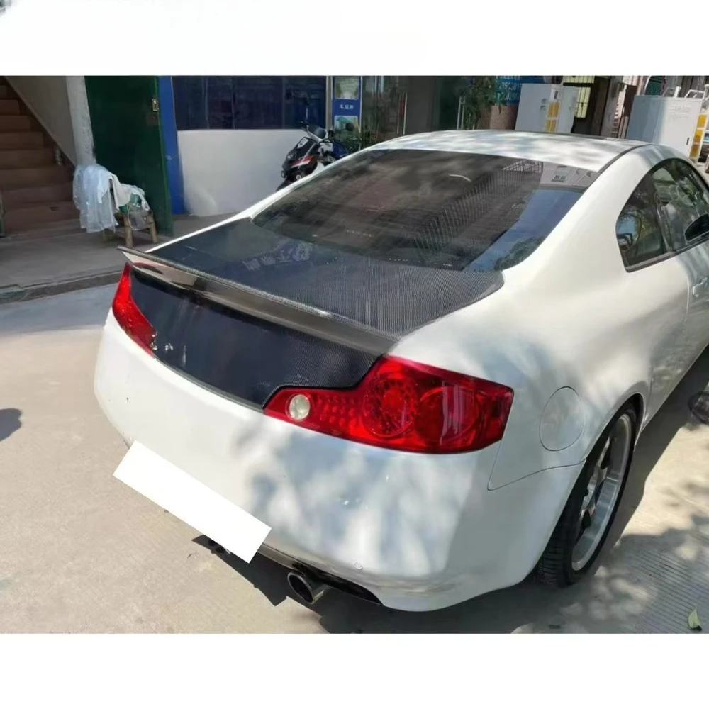Duck Tail Style Carbon Fiber Rear Trunk for Infiniti G35 Coupe Boot Lid
