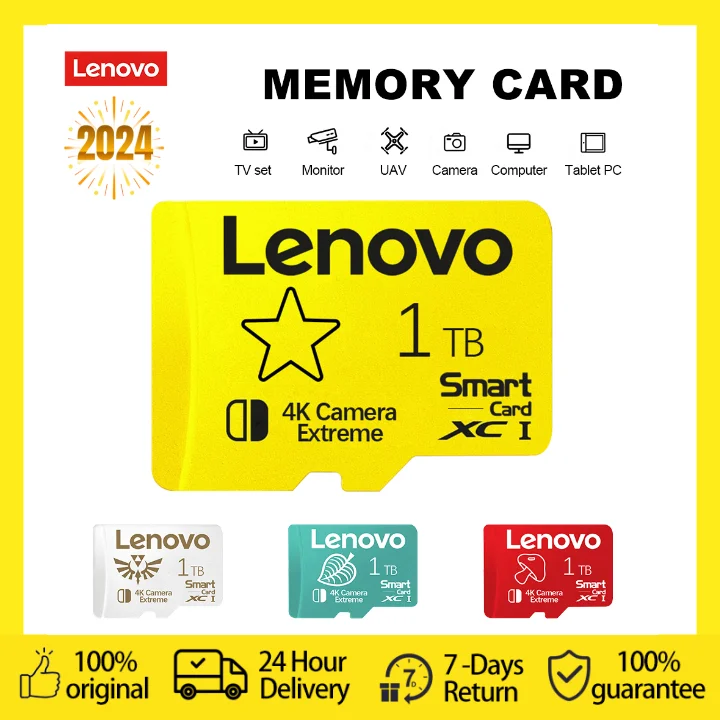 Original Lenovo 2TB High Speed Memory Card 128GB V60 1TB Mini SD Card 512GB TF SD Card 256GB TF Card For Phone/Computer/Camera