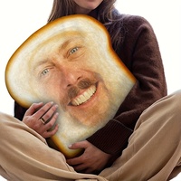 Customized Toast Shaped Ugly Plush Pillow Father's Day Mother's Day Christmas Valentine's Day Gift Pillow Personalized Decoratio