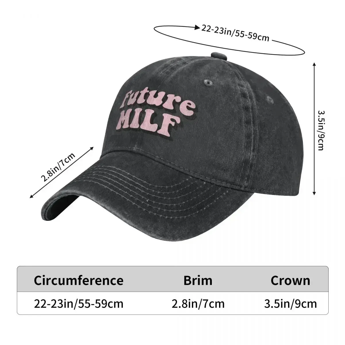New Summer Cap Sun Visor Cool Hip Hop Caps Future Milf Cowboy Hat Peaked Hats