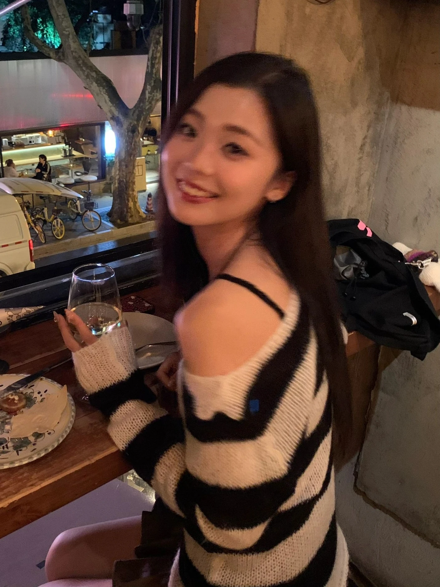 

Свободный женский свитер с полосками, черно-белый, весна-осень, повседневный, хлопок, высокое качество