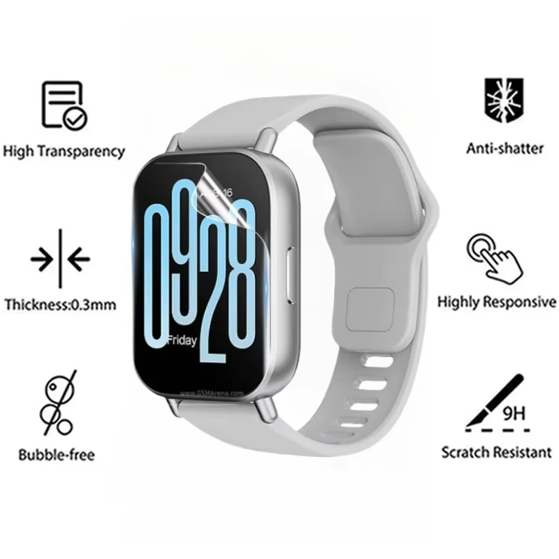 1-5PCS Hydrogel Film For Redmi Watch 3 5 Active Watch 4 3 Lite Protective Film Anti Scratch Screen Protector Redmi Watch 5Active