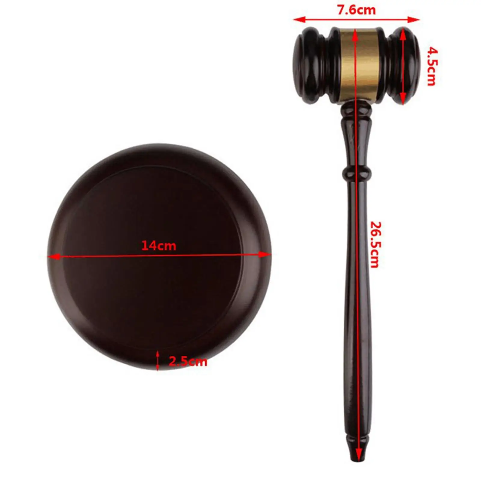 Wooden Mini Mallet Auction Hammer Gavel Decor Cosplay Props for Justice Gifts Auction