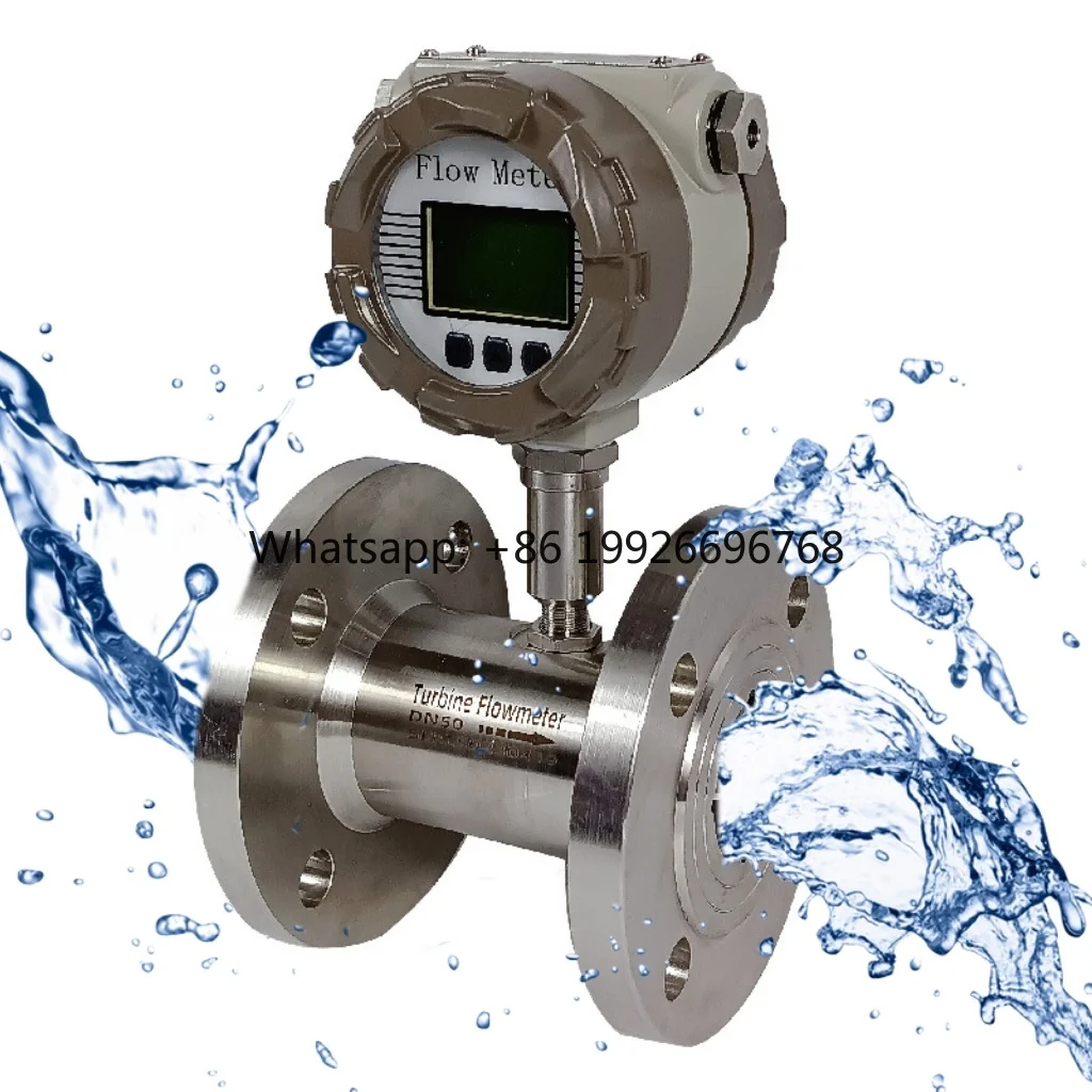 Rotary Vane Oil-Water Flow Meter with Digital Display High-Precision Oil-Water Flow Meter Variable Area Flow Sensor