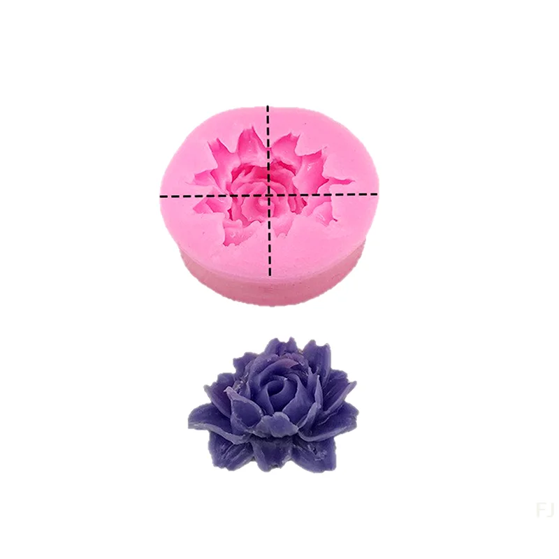 [YU]1Pc 3D Beautiful Roses Silicone Mold DIY Chocolate Cake Fondant Wedding Cake Baking Mould Flowers Soap Decorating Tool