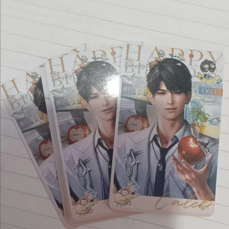 3Pcs/Lot Birthday Party Game Love and Deepspace Decor Lomo Card Caleb Xia YiZhou Photocard HD Double-sided Album Photo Card