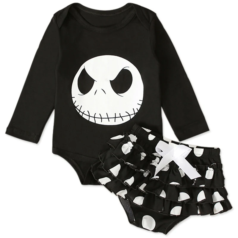 

2Piece Spring Fall Baby Girl Set Clothes Cartoon Cute Print Letter Cotton Long Sleeve Bodysuit+Shorts Newborn Photography BC1730