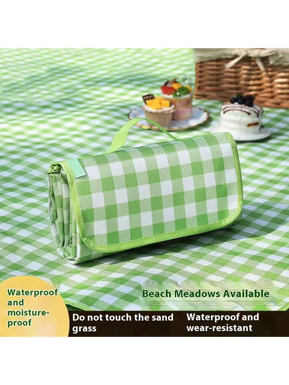 

1pc Picnic Mat Moisture-Proof Outdoor Camping Portable Waterproof Thickened Mat For Camping, Beach, And Picnic