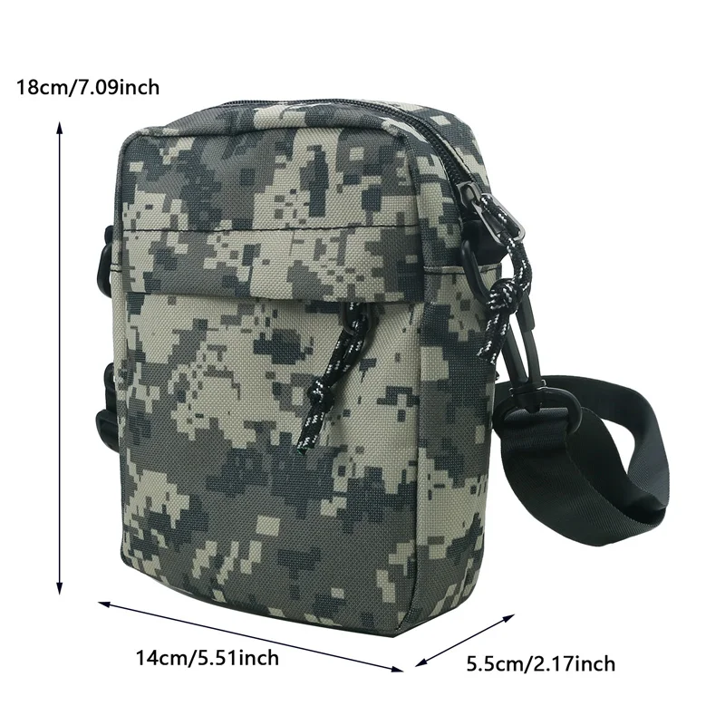 Simple Casual Mini camouflage Bag Men\'s Nylon Small Shoulder Bag For Oxford Messenger Phone Side Sling Bag Husband Chest PackNew