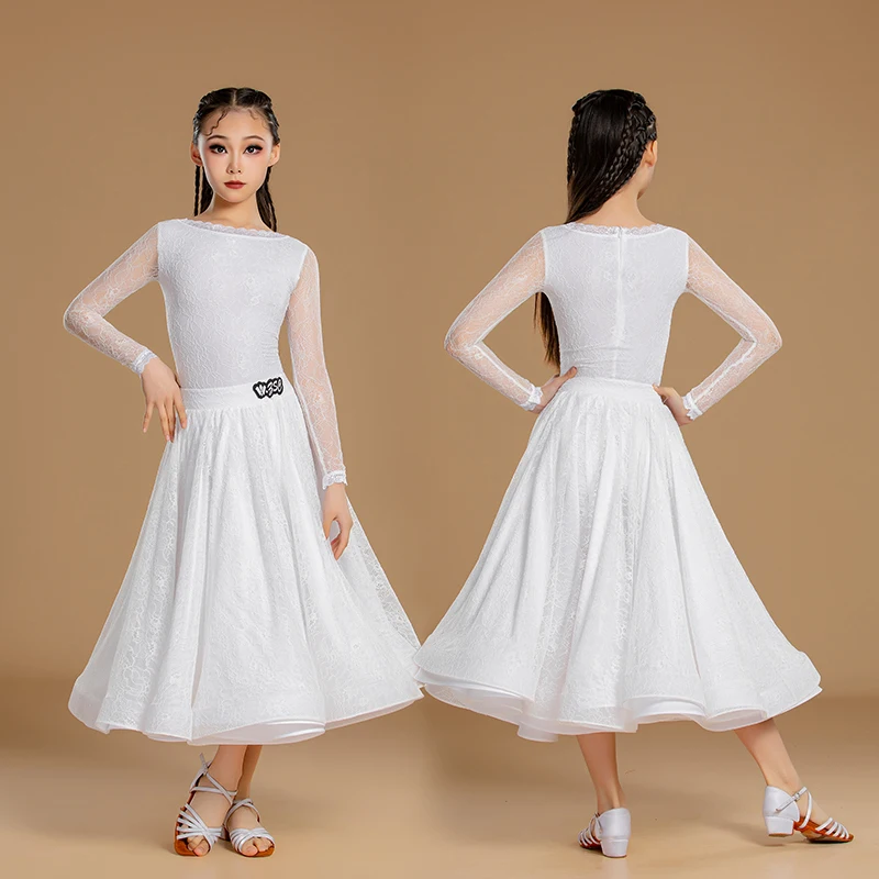 

New modern dancedressgirls'ballroom dance waltz high-end professional social dance largeskirtperformance dress competition dress