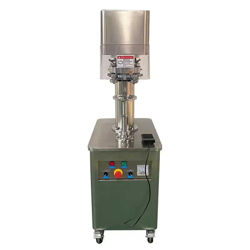 High Quality Strong Power Semi-automatic 4 Rollers Can Sealing Machine Easy Open Pet Can Sealer Manual Can Seamer for Aluminum