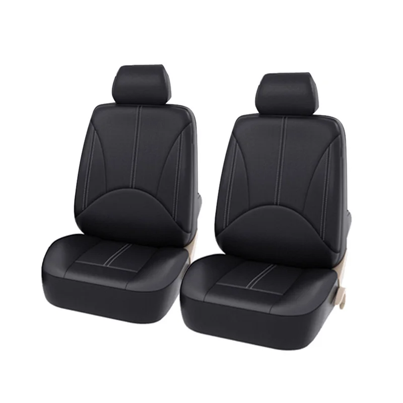 Leather Car Seat Cover Set Breathable Vehicle Seat Cushion Full Surround Cover for Car Compatible with Fit 5-Seat Auto