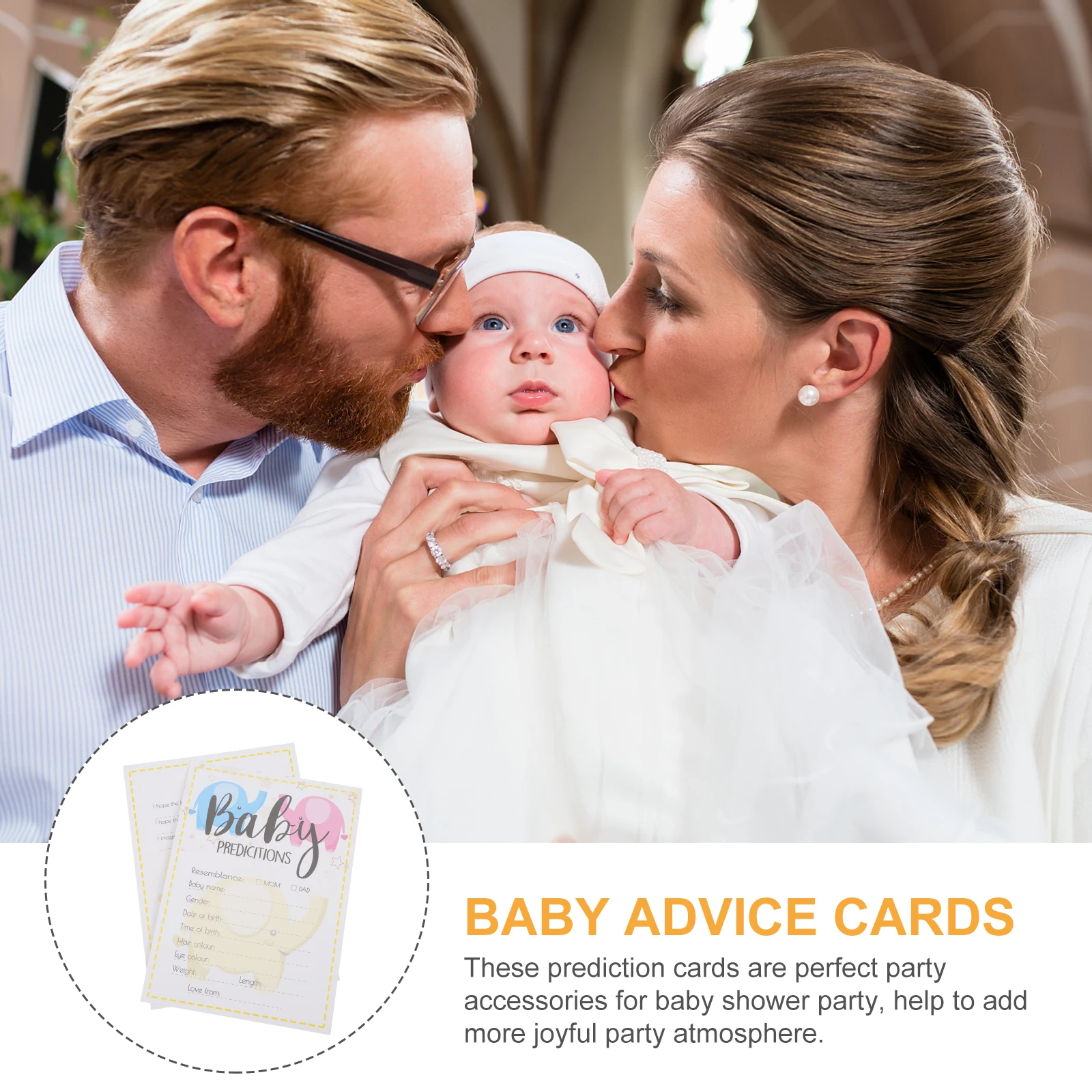 

20pcs Prediction Cards Baby Shower Game Party Accessories Gender Reveal Cards Adorable Gift for Parents Decoration