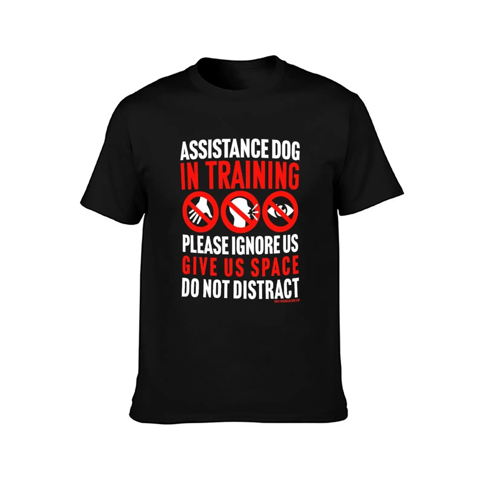Assistance Dog In Training, please ignore us, give space, do not distract T-Shirt Holiday Simple Tee Shirt T-Shirt