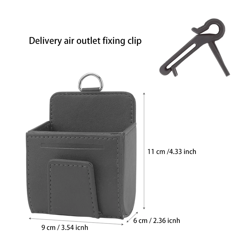 

Сумка для хранения автомобильных аксессуаров, зажим для автомобильных очков, многофункциональный ящик для хранения, ящик для хранения вентиляционного держателя телефона