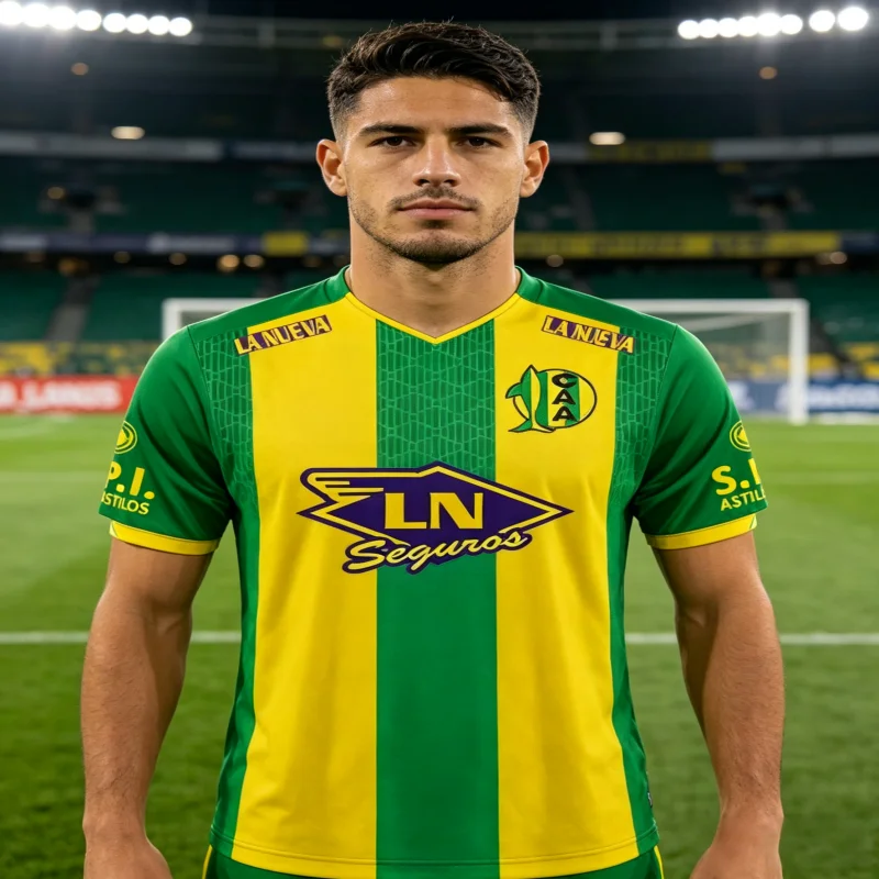 2026 Neues Eltern-Kind-Outfit Argentinien CA Aldosivi 2019-20 Saison Heimtrikot 3D-gedrucktes Sport-Freizeit-T-Shirt Familien-Kinder-T-Shirts – Detail 1