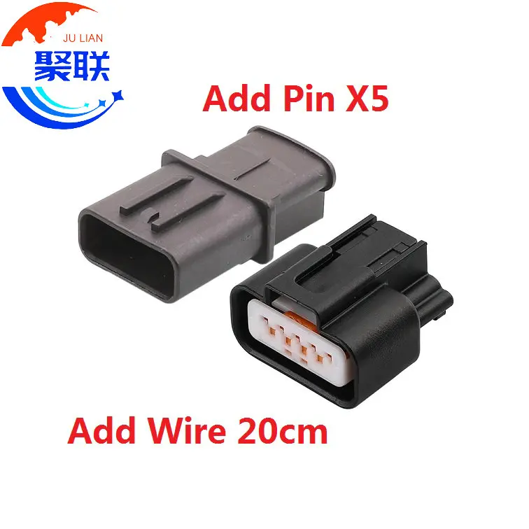 1Set 5Pin PK605-05027 PK601-05027 Waterproof Electrical Automotive Alternator Plug Socket For Mitsubishi
