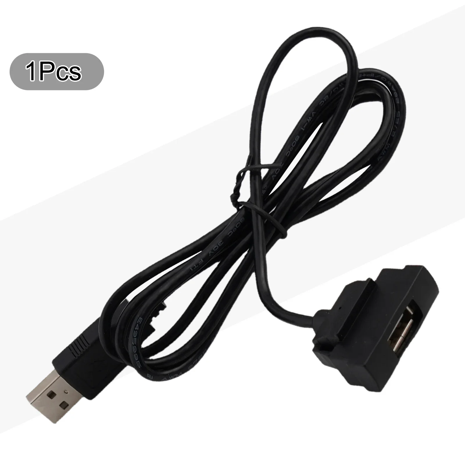 Car USB Extension RCD510 USB Interface 150CM Cable Length ABS Material Anti-corrosion Easy To Use Non-deformed