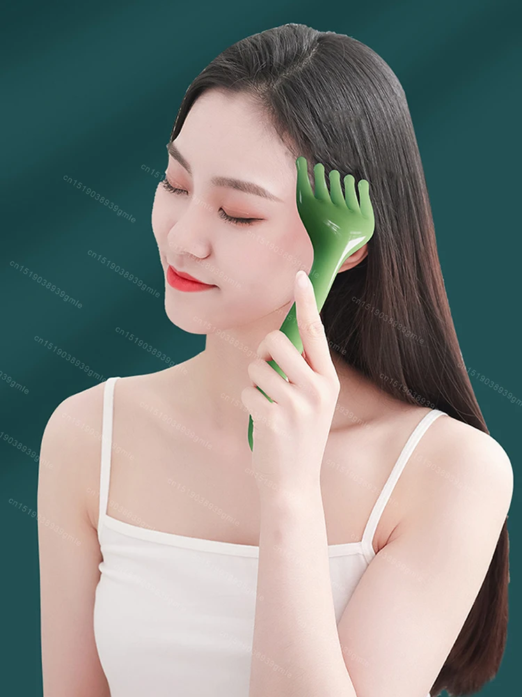 

Five-Claw Scalp Massager Gua Sha Tool Back Scratcher Spa Handheld Meridian Massage Comb Hair Care