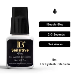 1 Bottle IBeauty Fake Eyelash Extension Glue IB Sensitive Eyelashe Adhesive Black Cap 5ml Korea Makeup Tool Beauty Shop Supplies