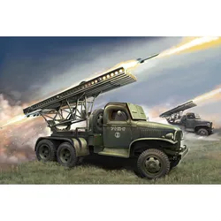 HobbyBoss 1:35 GAZ-AAA with BM13/16 Katyusha Rocket Projectile Static Vehicle Model Kit Toys for Collecting TH24225